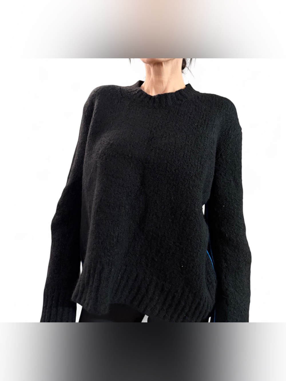 Helmut Lang Black Crewneck Sweater